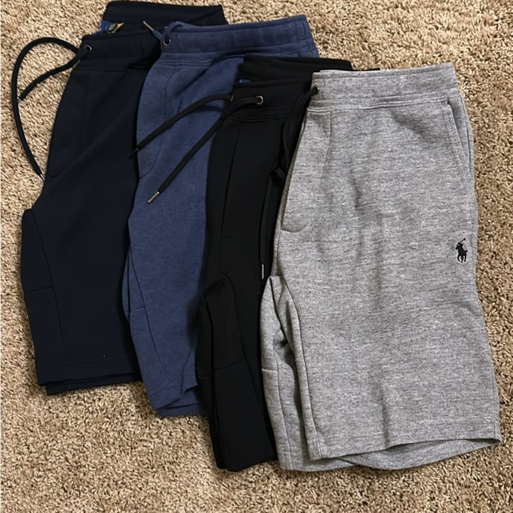 Polo by Ralph Lauren Men's Athletic Shorts - Black, Blue, Gray